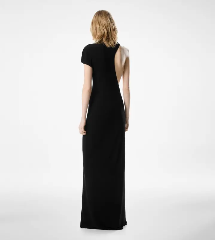 ASYMMETRIC EVENING DRESS BLACK online